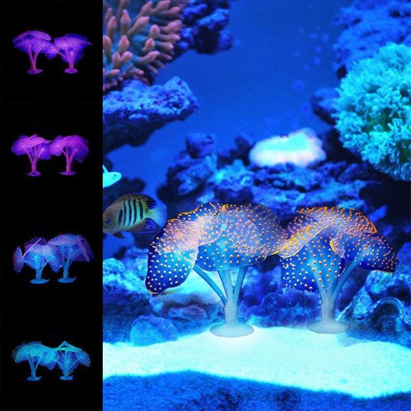 

colorful artificial glowing effect jellyfish fish tank aquarium decor mini submarine ornament decoration aquatic landscape decorations