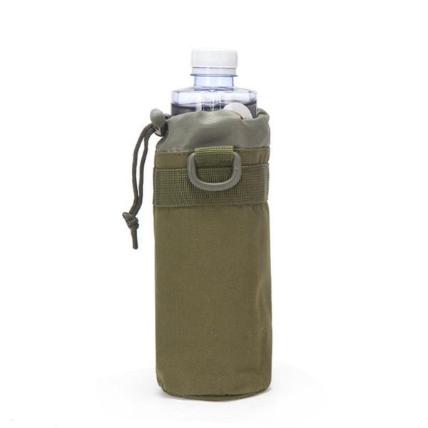 

water bottle hunting adjustable bag molle system kettle pouch holder camping cycling drawstring