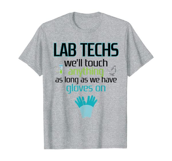 

lab technician funny t-shirt laboratory week men women gift, White;black