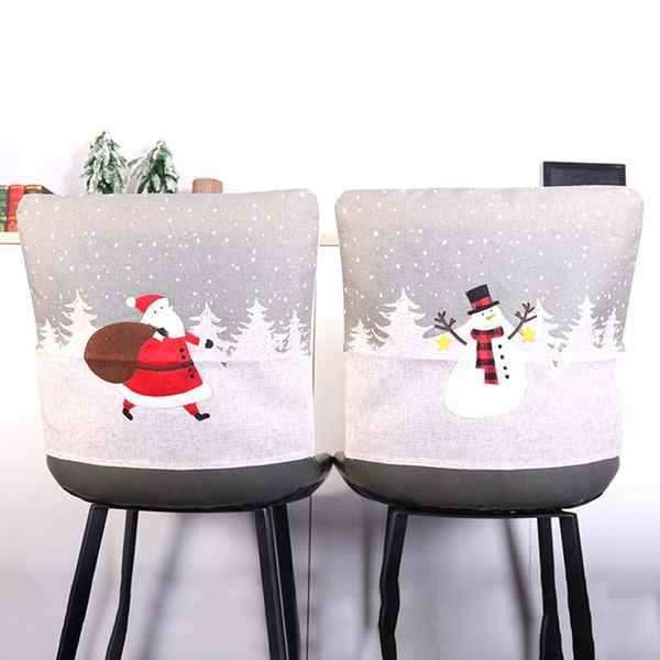 

chair covers christmas dining santa hat party xmas back table decoration
