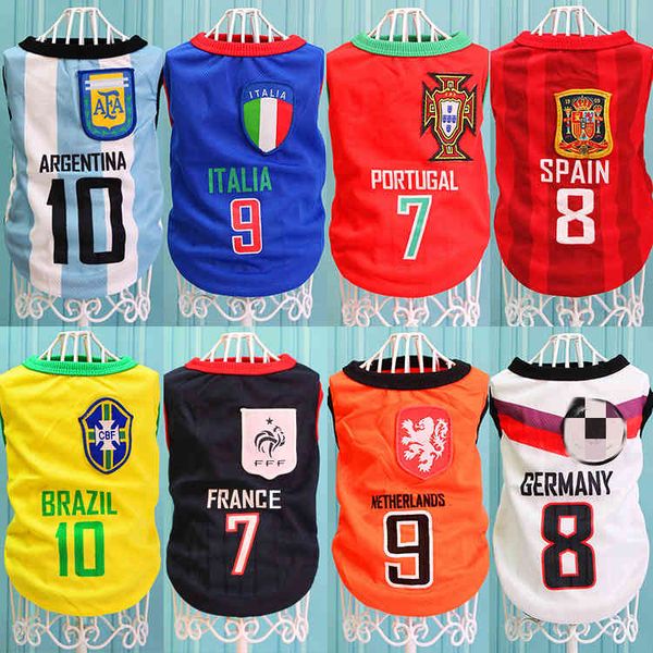 

dog world cup football spring summer dog vt teddy golden samo