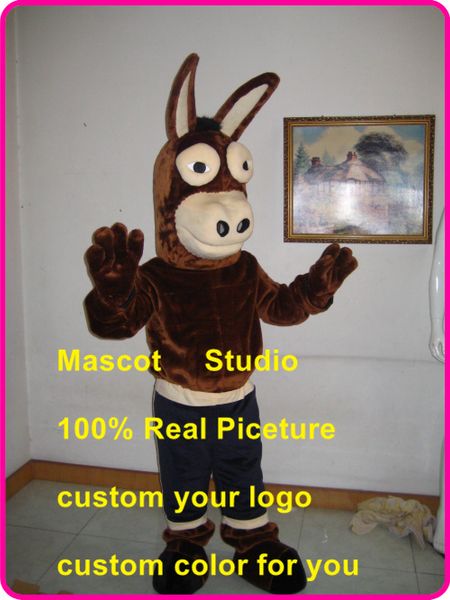 

mascot doll costumeblack mule mascot costume custom fancy costume anime kit mascotte theme fancy dress carnival costume40195, Red;yellow