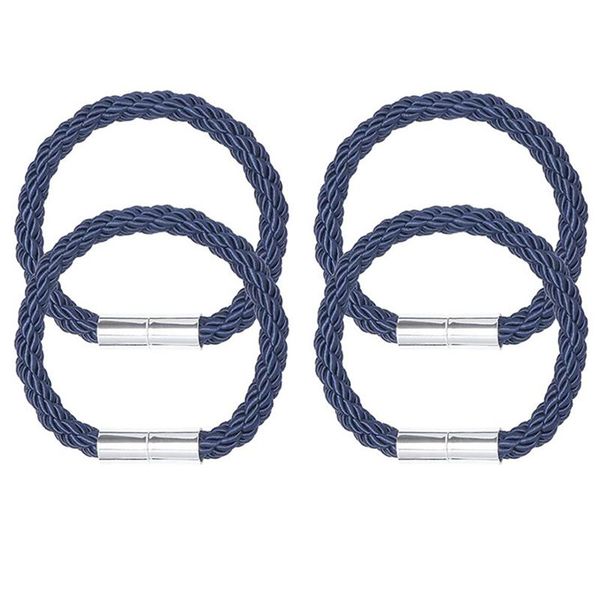 

other home decor 4pcs curtain holdbacks, strong magnetic modern style tiebacks window decorative rope drapery holders clips