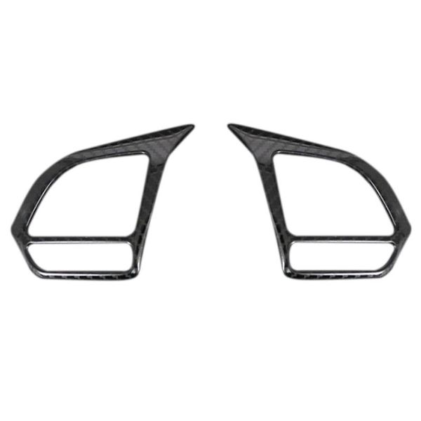 

steering wheel covers car metal carbon fiber cover trim decoration frame for mg zs ev hs mg6 mg5 ezs 2021-2021 accessories
