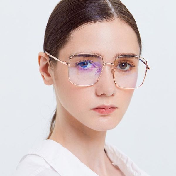 

vintage clear glasses 2021 pc lenses copper frame eye for women square glass box packing lx130 sunglasses, White;black