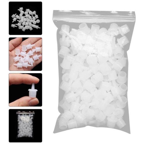 

false eyelashes 100pcs glue extender tips applicator dispenser caps