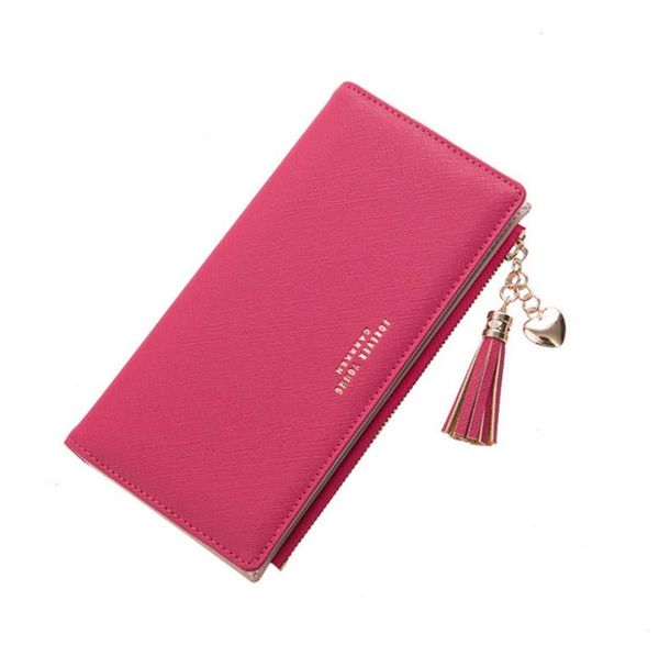 

wallets long purse for fashionable ladies 2022 leather wallet, Red;black