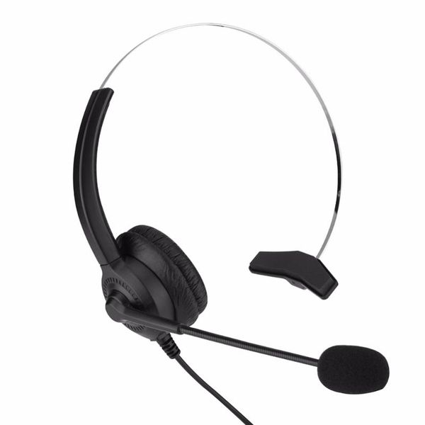 

dual 3.5mm plug noise cancelling call center headset comfortable wearing lossless sound telephone for headphones & earphones