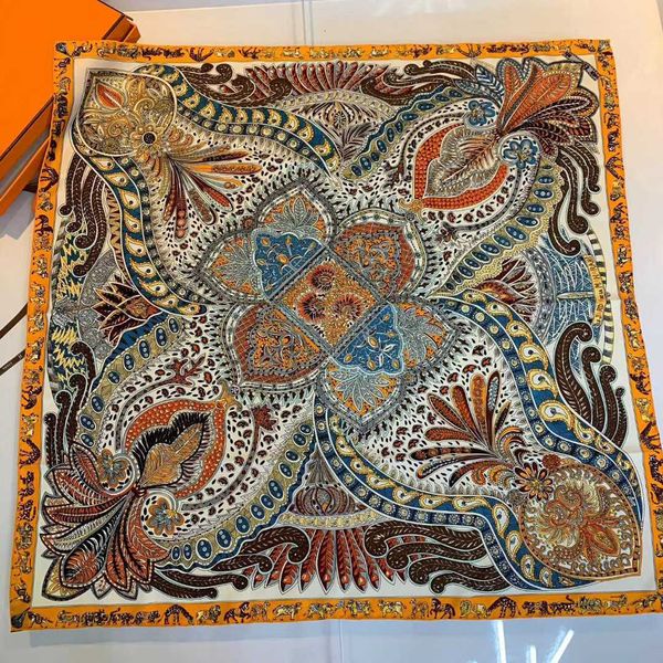 

twill mulberry square spring autumn shawl women's silk scarf 8vky, Blue;gray