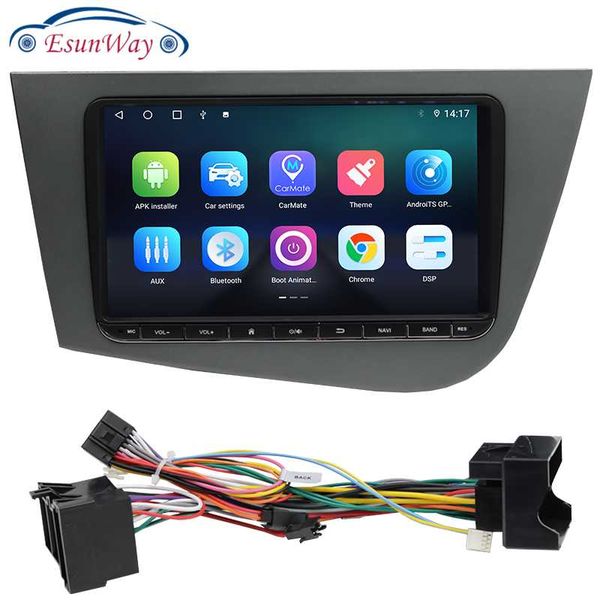 

car video 2 din dvd for seat leon 2005 - 2011 radio multimedia player navigation gps screen with frame