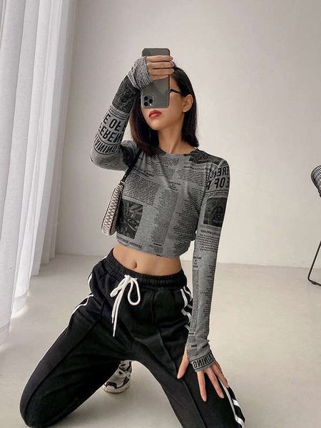 

casual dresses with t-shirt short navel print for fall, Black;gray