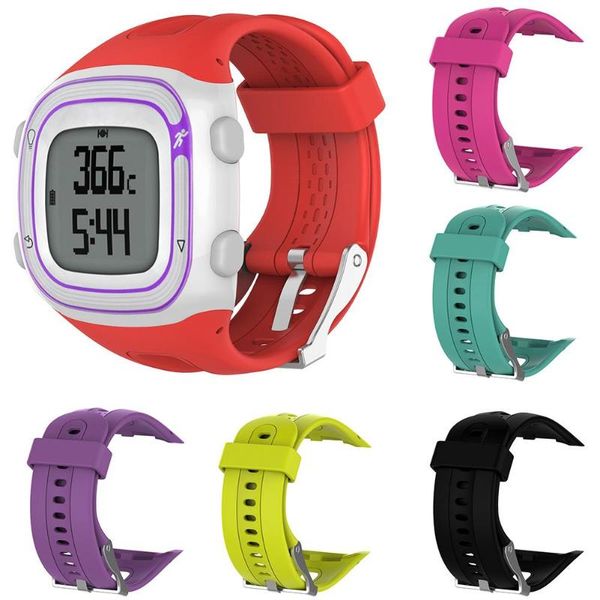 

watch bands replacement band wrist strap for garmin forerunner 10/15, Black;brown