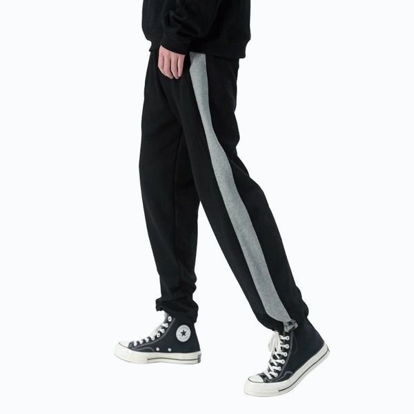 

big korean casual pants women plus size sweat baggy harajuku trousers japanese hiking pantalones hombre training ea60xk women's & capri, Black;white