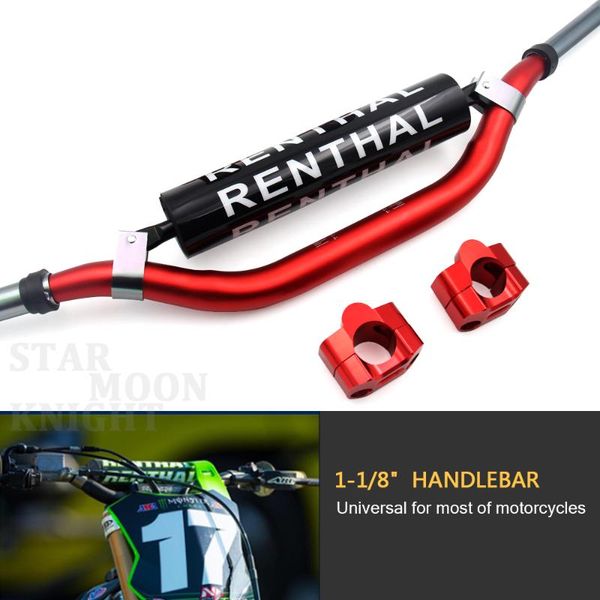 

handlebars renthal 1 1/8" fat bar 28mm 7075 cnc handle for motorcycle motocross pit dirt bike atv crf yzf klx rmz exc