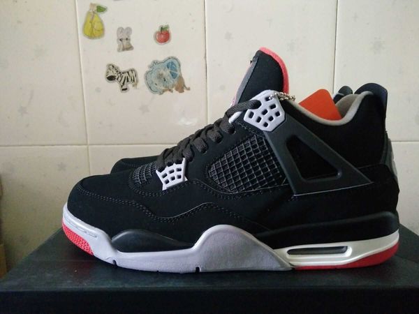 

2019 black basketball shoes men athletic shoes sneakers bred 308497-060 come with box