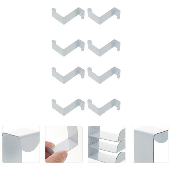 

hooks & rails 8pcs z-type over the door household nail hat towel hangers