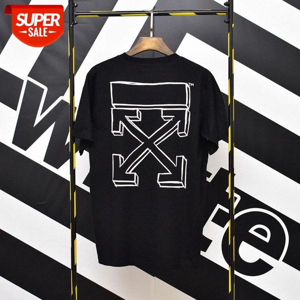 

white three-dimensional sketch 3d printing loose casual men and women with short sleeves cross-border #qz5j, White;black