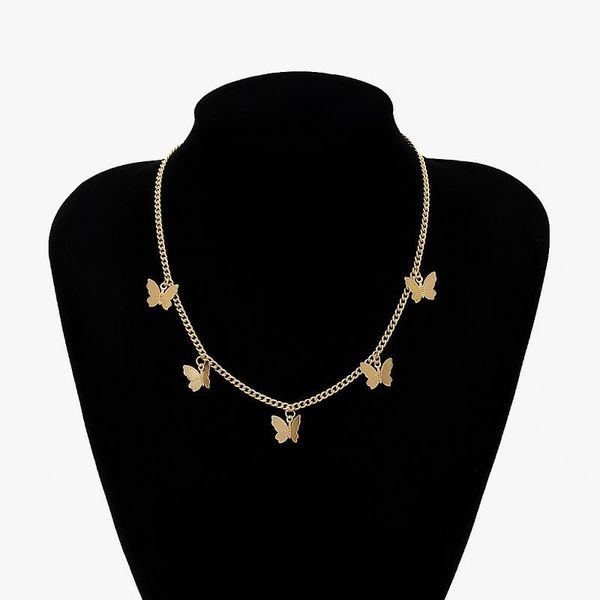 

pendant necklaces fashion ncklace cute butterfly necklace lady temperament clavicle chain, Silver