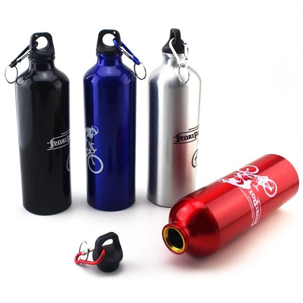 

water bottles 750ml riding sports aluminum alloy bottle bicycle drinking climbing mountaineering travel kettle drinkware