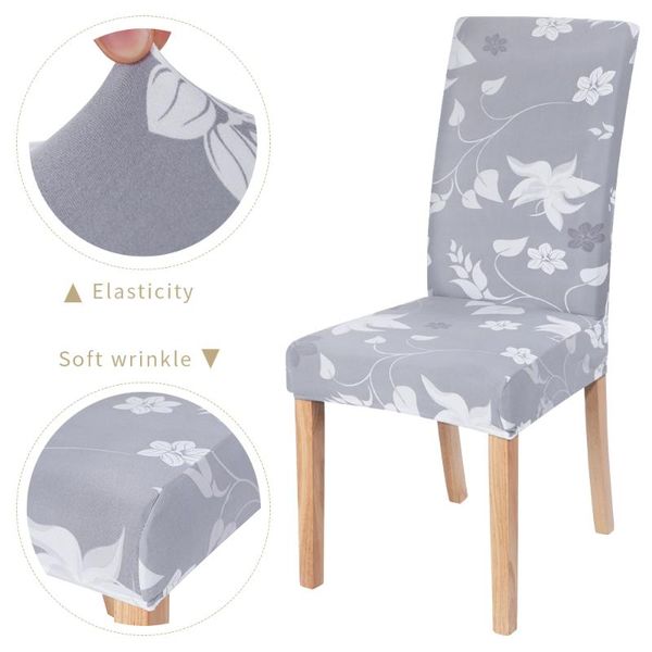 

chair covers cover stretch spandex removable anti-dirty seat printed slipcover for wedding restaurant banquet 1/2pcs