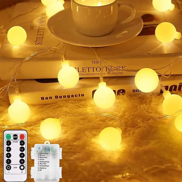 

night lights 6m cherry balls led fairy string battery usb 220v 110v operated wedding christmas outdoor room garland decoration