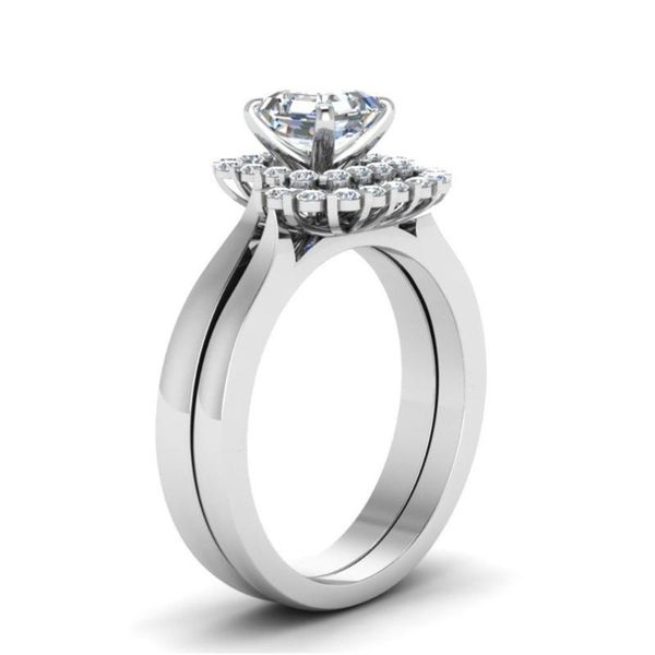 

wedding rings jewelry fashion european and american zircon ladies, Slivery;golden