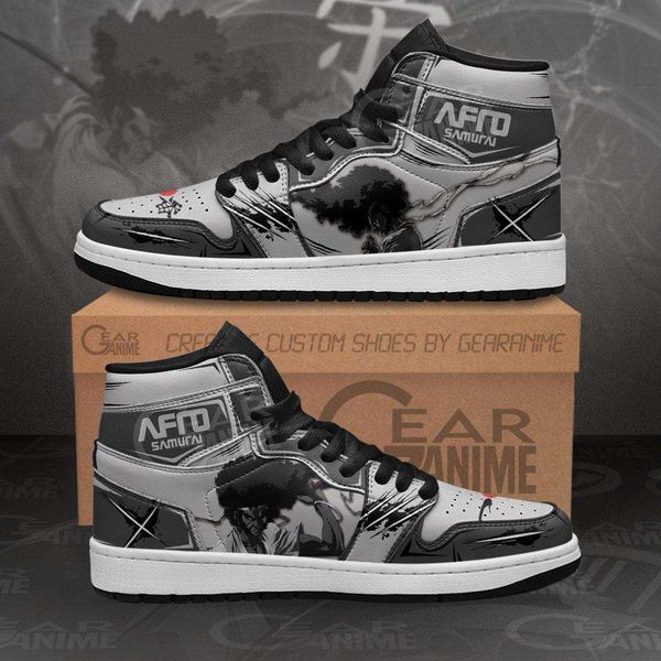 

customization afro samurai sneakers custom anime shoes