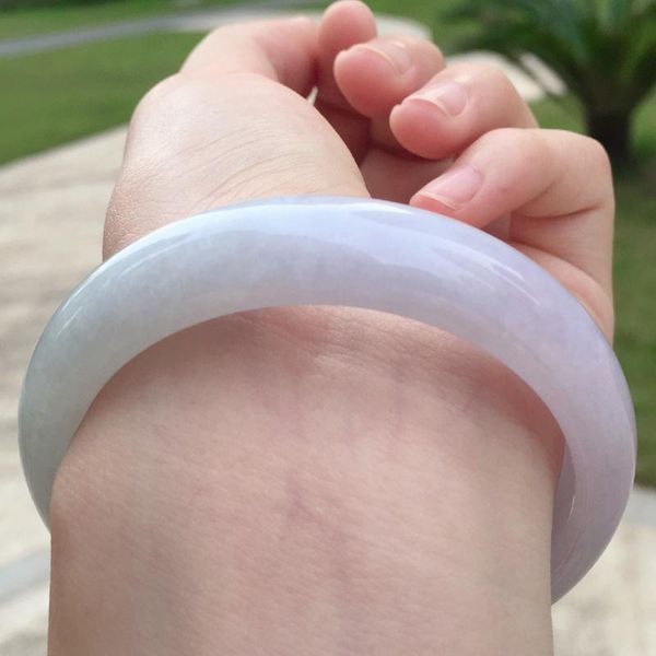 

other bracelets zheru jewelry natural myanmar jadeite purple 54-62mm bracelet elegant princess for mom and girlfriend, Golden;silver