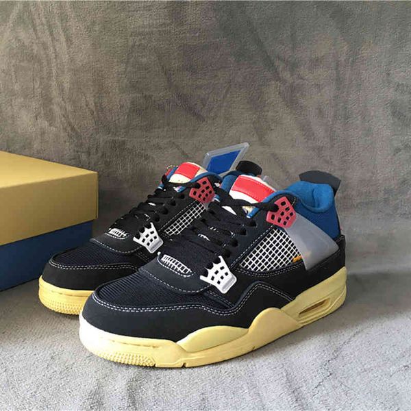 

off noir union jumpman 4 4s fashion shoe mens basketball shoes