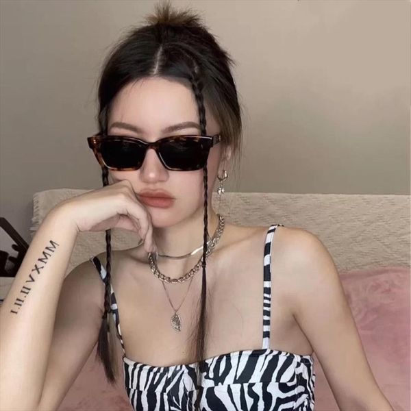 

women sunglasses rectangle vintage glasses leopard brand designer eyeglass female cat eye, White;black