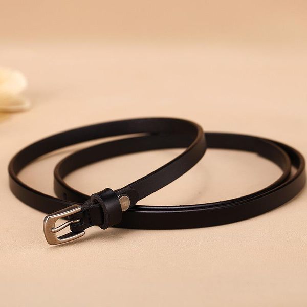 

belts fashion skirt belt women's fine cowhide decoration pant simple all-matching genuine leather casual, Black;brown