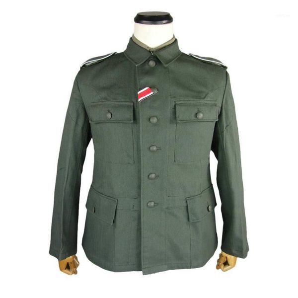 Tracksuits dos homens WWII Alemão Heer Em Soldado HBT M43 Campo Túnica Jaqueta Wh