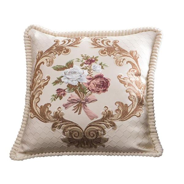 

pillow case 47x47cm square flower cushion cover throw home sofa bed decoration