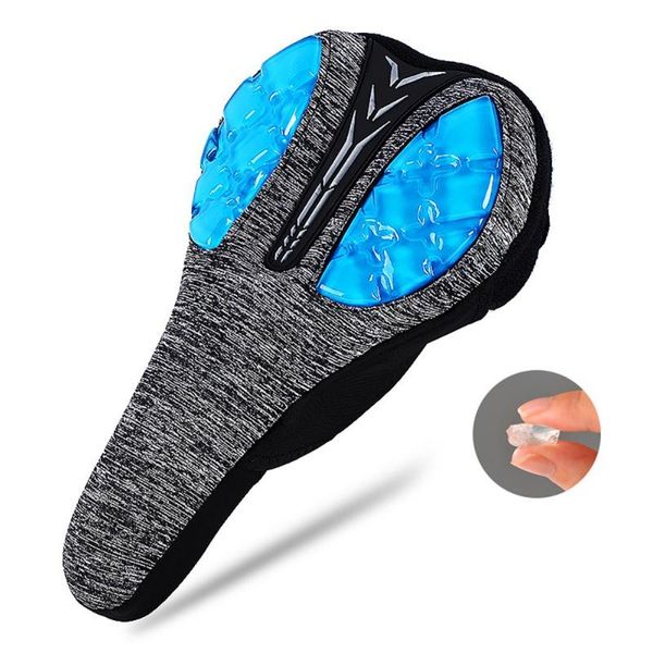 

bike saddles winter saddle silicone cushion pu leather surface silica filled gel comfortable cycling seat shockproof bicycle