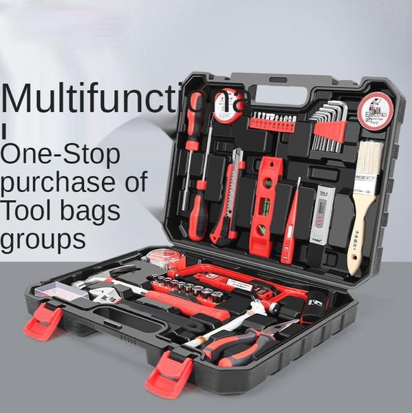 

professional hand tool sets household hardware set woodworking electrician multi-specification multi-function toolbox