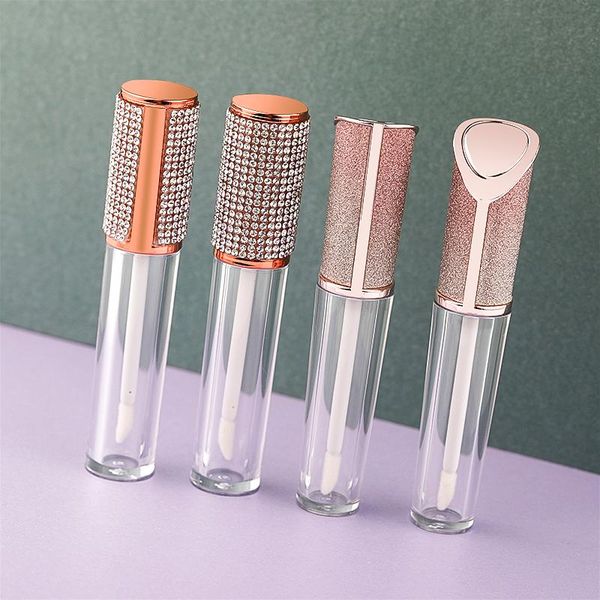 

wholesale 5ml empty lipgloss bottles containers diamond pearl lip glos tubes lipstick glaze lipbalm storage & jars
