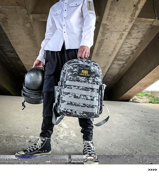 

backpack pb3657 men's personality all-match school bag high male college student