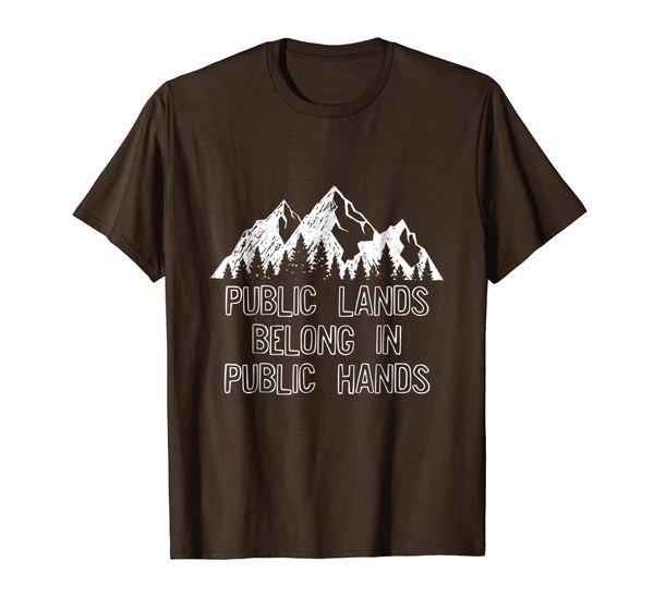 

public land owner t shirt keep it in public hands, White;black