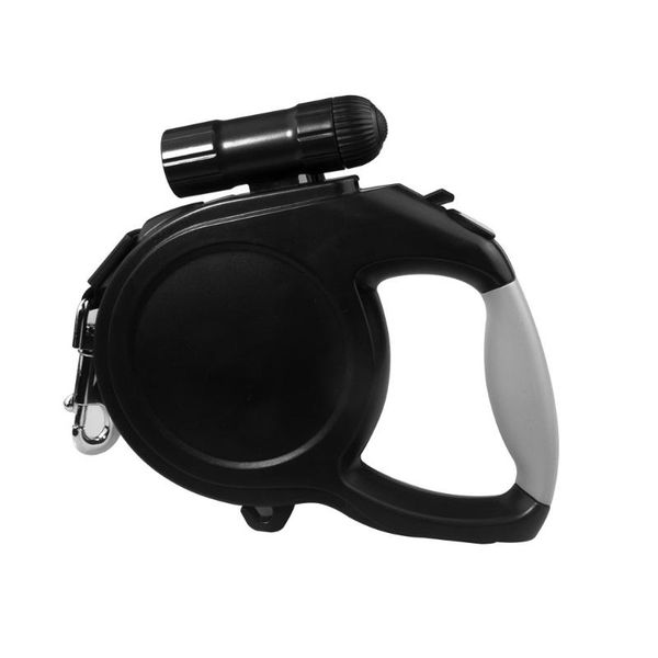 

dog collars & leashes 8-meter round rope reflector with led lights automatically retractable lead pet teddy walking magic supplies