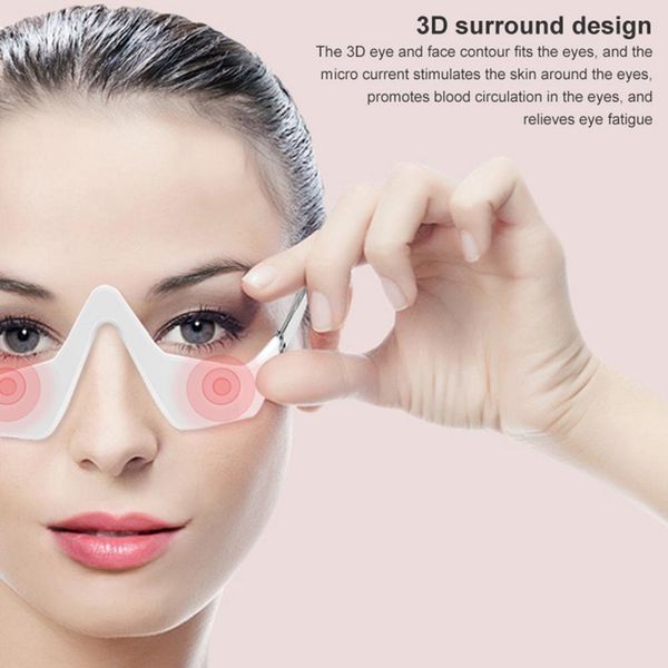 

eye massager fatigue relief relaxation relieve dark circles ems vibration red light therapy anti-aging