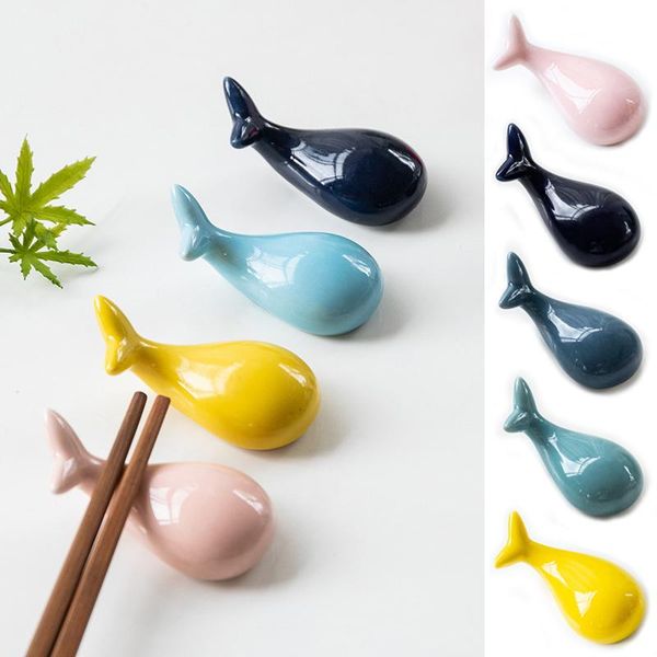 

chopsticks holder whale ceramic tableware chinese style home el ceramics cute kitchen eco-friendly