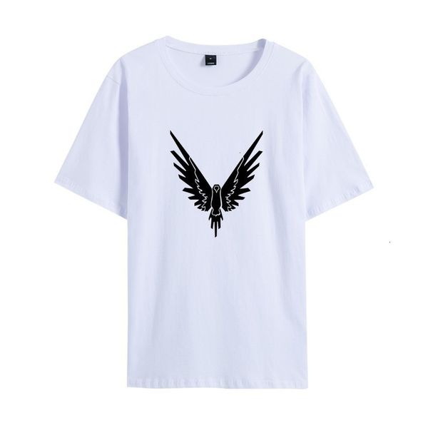 

t-shirts street fashion men's brand logan paul round ne short sve t-shirt, White;black