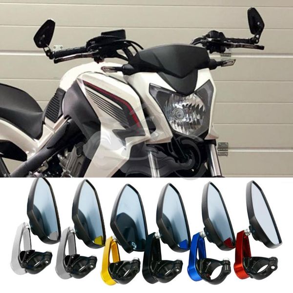 

motorcycle mirrors 7/8" 22mm bar end rear motorbike scooters rearview mirror side