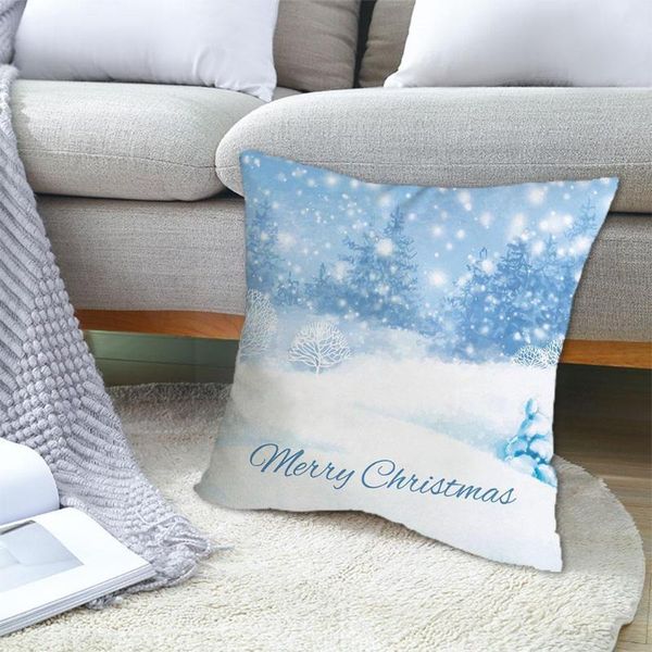 

pillow case merry christmas forest picture cushion skin for home u3f6 peach sofa cases decor cover d6u2