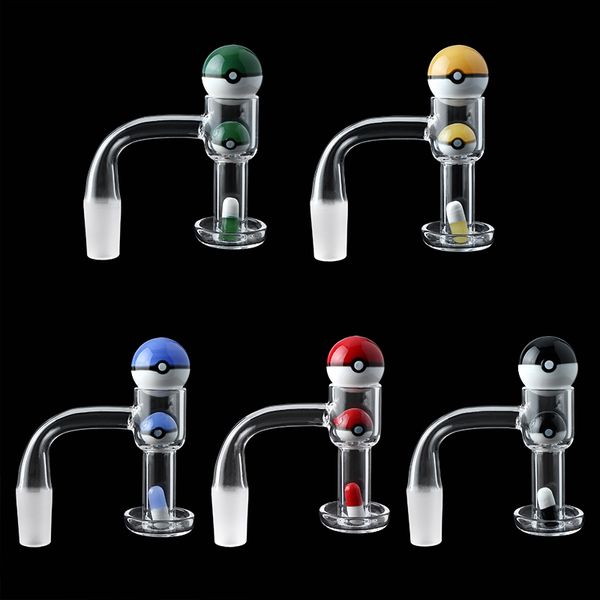 Fumar 20mmod Flat Top Terp Slurper Set Bola de vidro 0D 22mm 14mm Inserção com pílula para Quartz Banger Nails Water Bongs Dab Rigs