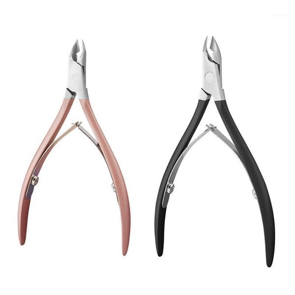 

pcs nail cuticle pusher tweezer cutter nipper clipper dead skin remover manicure art grooming tool beauty pliers , black1