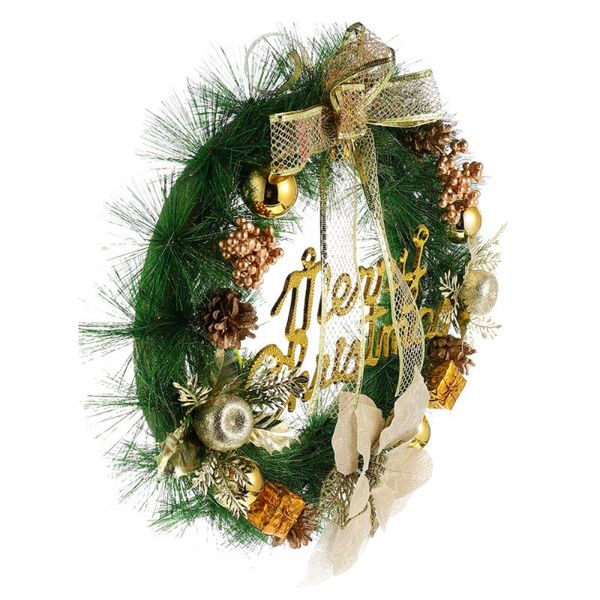 

1pc door hanging decor ornament christmas wreath xmas decorative flowers & wreaths