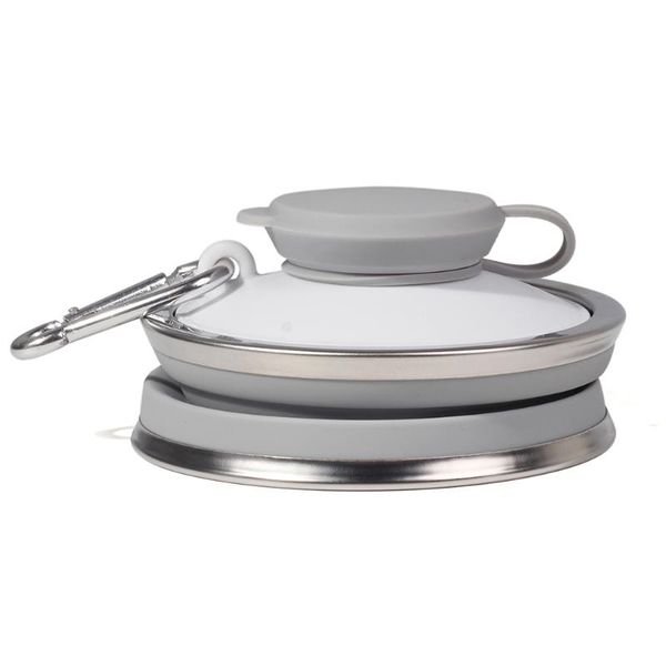 

water bottle foldable silicone retractable large capacity sports bottles als88