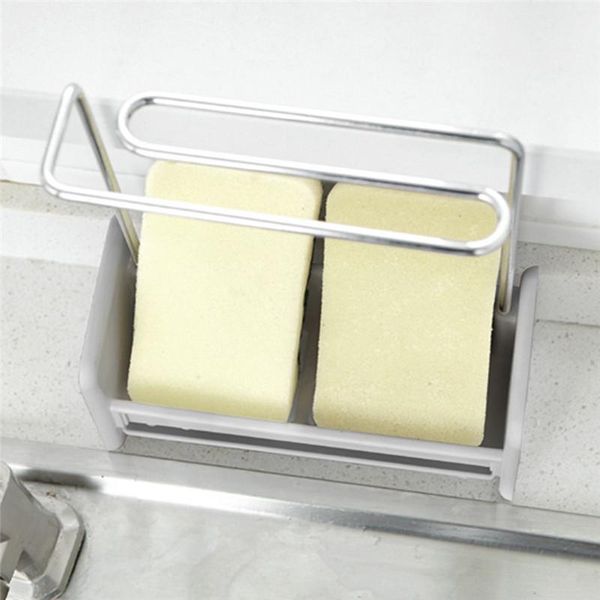

storage shelf sponge kitchen draining sink box multifunction organizer stands tidy utensils towel racks punching & organization