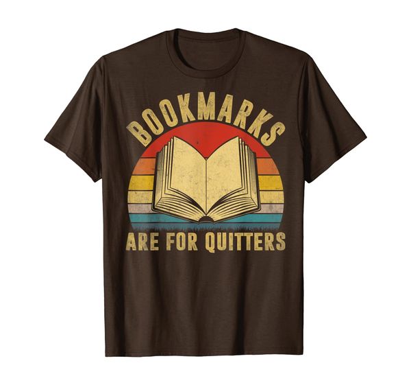 

vintage reading book shirt bookmarks quitters sunset gift t-shirt, White;black